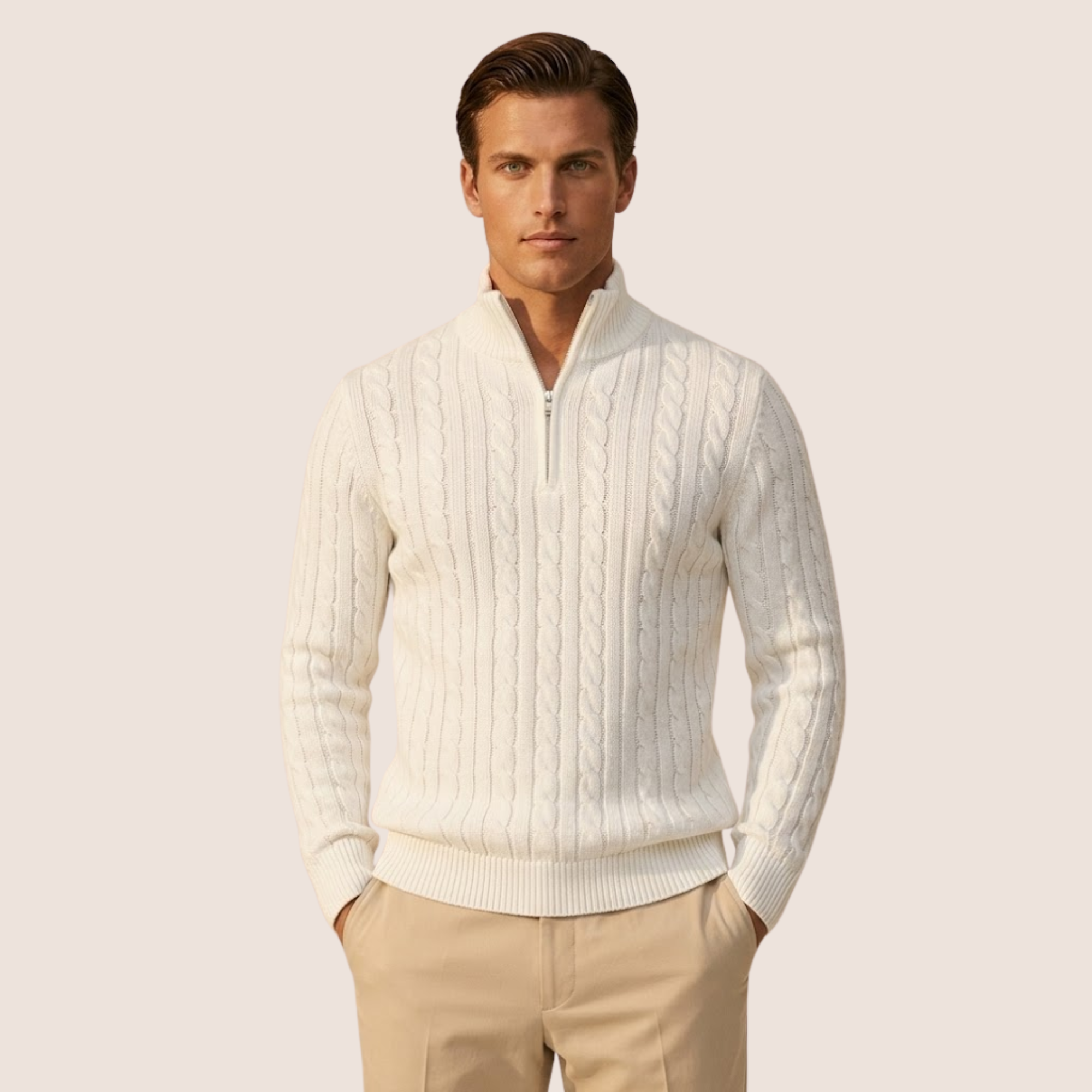 GWANGJU Half Zip Sweater